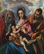 El Greco Holy Family oil on canvas